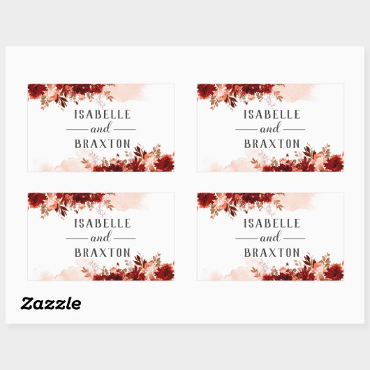 Rustikale Schönheitsbläserei Rechteckiger Aufkleber (Blatt)