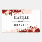 Rustikale Schönheitsbläserei Rechteckiger Aufkleber (Vorderseite)