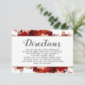 Rustikale Schönheitsblumenführung Gerahmte Hochzei Begleitkarte (Stehend Vorderseite)