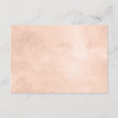 Rustikale Schönheitsblumenführung Gerahmte Hochzei Begleitkarte (Rückseite)