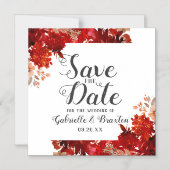 Rustikale Schönheitsblumenhochzeit Gerahmt speiche Magneteinladung (Vorderseite)