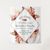 Rustikale Schönheitsblumenhochzeit Gerahmter Herbs Wandteppich (Vorderseite)