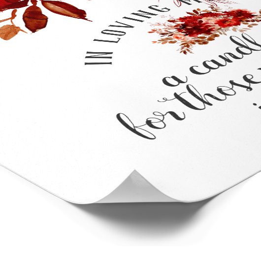 Rustikale Schönheitsblüte im Zeichen eines liebend Poster (Ecke)