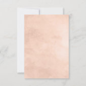 Rustikale Schönheitsfloral sagte sie Yes Engagemen Einladung (Rückseite)