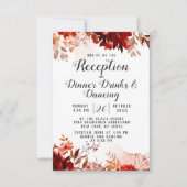 Rustikale Schönheitsflorale Hochzeit im Herbst Emp Einladung (Vorderseite)