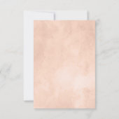 Rustikale Schönheitsflorale Hochzeit im Herbst Emp Einladung (Rückseite)