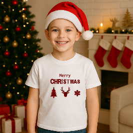 rustikale schottische Weihnachtsschrift T-Shirt