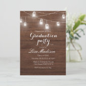 Rustikale Schreib-Party-Karte für Holzschnitte Einladung (Stehend Vorderseite)