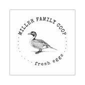 Rustikale Schreibmaschine Enteneig-Carton-Briefmar Gummistempel (Prägung)