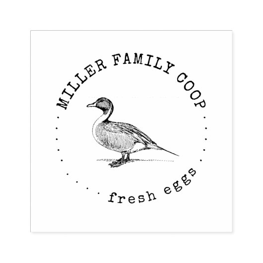 Rustikale Schreibmaschine Enteneig-Carton-Briefmar Gummistempel (Prägung)