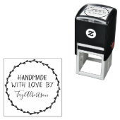 Rustikale Schreibweise mit Liebe und Individuelle  Permastempel (Beispiel)