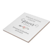 Rustikale Schrift Christliche Kunsthochzeit Fliese (Seite)