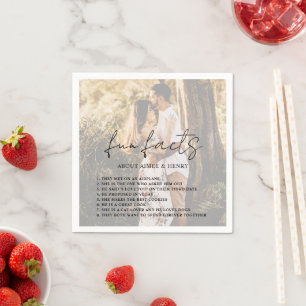 Rustikale Schrift Foto Moderne Hochzeit Serviette