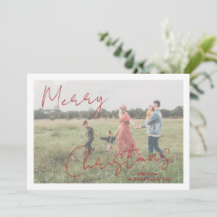 Rustikale Schrift Foto Modernes Weihnachten