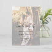 Rustikale Schrift Hochzeitsprogramm mit modernem F Programm (Stehend Vorderseite)