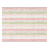 Rustikale Schuhputzdusche aus Grün und Rosa Blumen Tischdecke (Vorderseite (Horizontal))