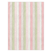 Rustikale Schuhputzdusche aus Grün und Rosa Blumen Tischdecke (Vorderseite)