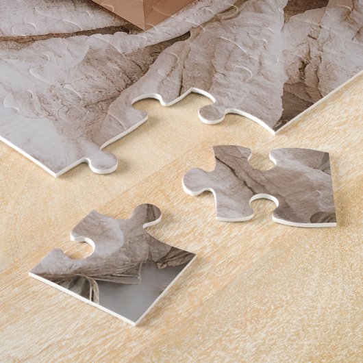 rustikale Schwangerschaftsankündigung von Ultrasou Puzzle (Seite)