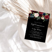 Rustikale Schwarzbotanische Erste Kommune Einladung