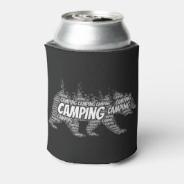 Rustikale schwarze Bären im Wald Dosenkühler