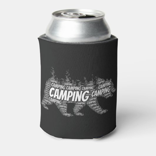 Rustikale schwarze Bären im Wald Dosenkühler (Kanne Rückseite)