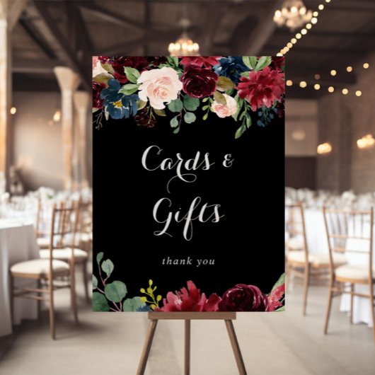 Rustikale schwarze Botanische Karten und Geschenke Poster