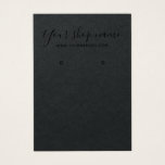 Rustikale schwarze Kraftsäule-Ohrring-Grafikkarte<br><div class="desc">Rustikale schwarze Kraftsäule-Ohrring-Grafikkarte</div>