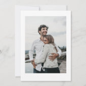 rustikale, schwarze Save the Date Karte (Rückseite)