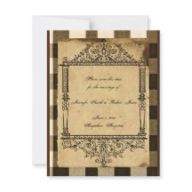 Rustikale Schwarze Sepia-Karo