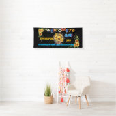 Rustikale schwarze Sonnenblumen-Lehrer-Klassenzimm Banner (Insitu)