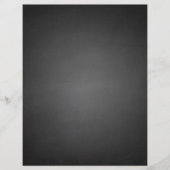 Rustikale schwarze Tafel bedruckt Flyer (Vorne)