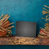 Rustikale schwarze Tafel bedruckt Fotoplatte (Seite)