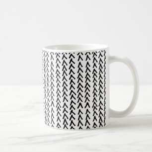 Rustikale schwarze Tasse