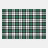Rustikale Schwarze Uhr Tartan Karierte Weihnachten Geschenkpapier Set (Vorderseite 3)
