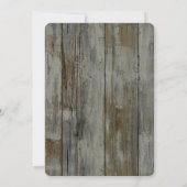 Rustikale Schwarzwald-Hochzeit Einladung (Rückseite)