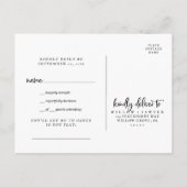 Rustikale Script Song Request UAWG Postcard Einladungspostkarte (Rückseite)