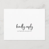 Rustikale Script Song Request UAWG Postcard Einladungspostkarte (Vorderseite)