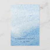 Rustikale Seashells Ocean Sea Summer Beach Hochzei Begleitkarte (Rückseite)