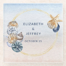 Rustikale Seashells Ocean Sea Summer Beach Hochzei