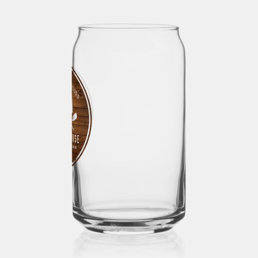 Rustikale See House Boat Oars Trees Wood Print Dosenglas (Links)