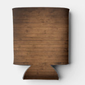 Rustikale See House Boat Oars Trees Wood Print Dosenkühler (Rückseite)