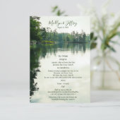 Rustikale Seeufer - Reflektion Begleitkarte (Stehend Vorderseite)