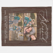 Rustikale Selige Mama Sprichwörter 31 Schrift 3 Fo Fleecedecke (Vorderseite (Horizontal))