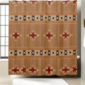 Rustikale Shabby Chic Duschvorhänge Art 1 Duschvorhang