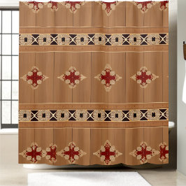 Rustikale Shabby Chic Duschvorhänge Art 1 Duschvorhang