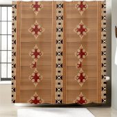 Rustikale Shabby Chic Duschvorhänge Art 2 Duschvorhang