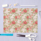 Rustikale Shabby-Rose Holzlatten Seidenpapier (Handwerk)