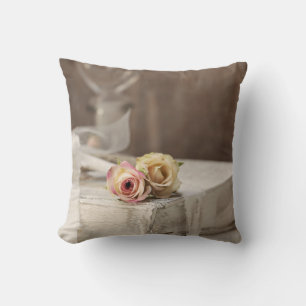 Rustikale Shabby-Rose noch Lif Kissen