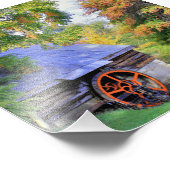 Rustikale Shedlandschaft Fotodruck (Ecke)