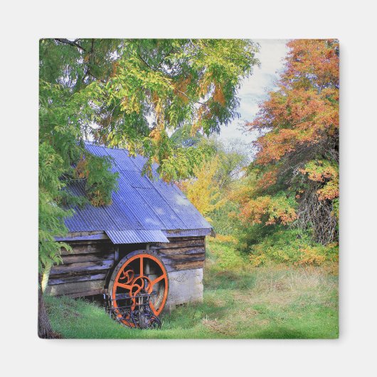 Rustikale Shedlandschaft Magnet (Vorne)